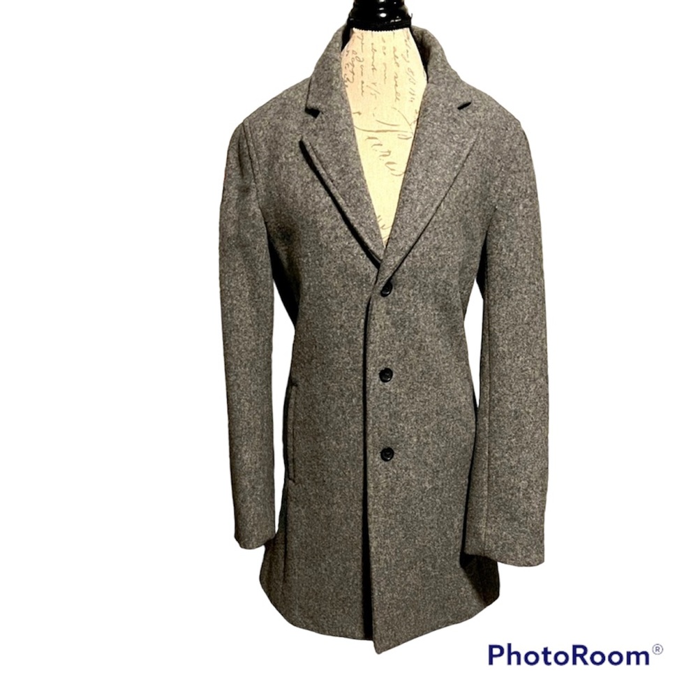 Banana Republic long heavy wool coat button up size medium